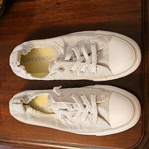 Converse All Star sneakers, light gray in color, size 7 1/2
